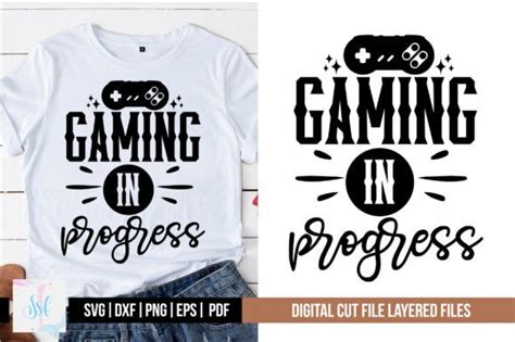 Gaming In Progress Svg Design Free Graphic By Svgstudiodesignfiles