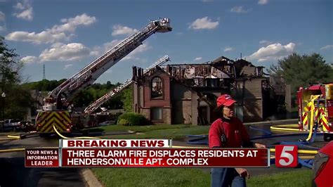Crews Battle Large Fire At Hendersonville Apartments Youtube