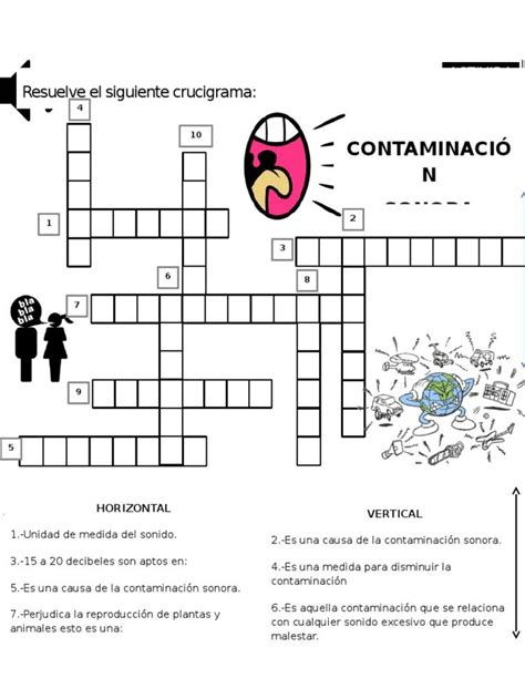 A Crossword Puzzle With The Words Contamcino N And An Image Of A Person In