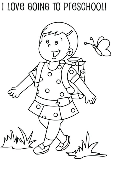 ← traffic light coloring page. First Day Of School Coloring Pages For Kindergarten at ...