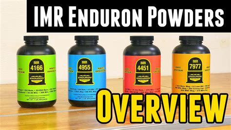 New Imr Enduron Powders Overview Youtube