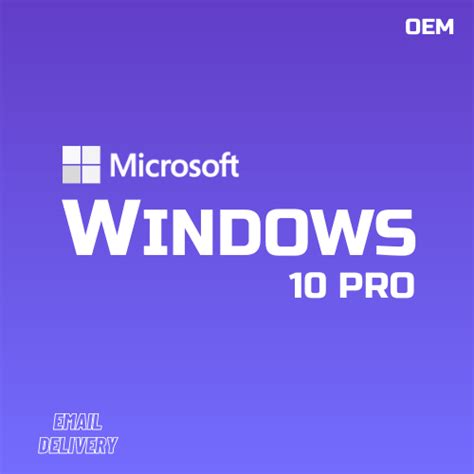 Microsoft Windows 10 Pro Oem Cdkeys Instant Delivery