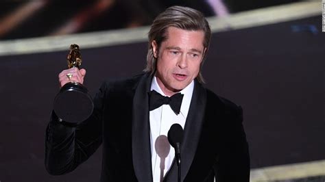 Brad Pitt Dedicates His Best Supporting Actor Oscar To His Kids Cnn