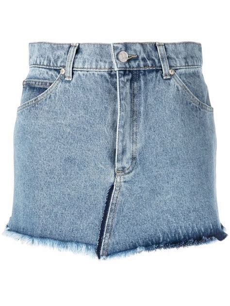 Washed Denim Skirt Natasha Zinko Eraldo Com