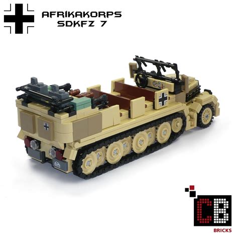 Custombricksde Lego Ww2 Wwii Afrikakorps Afrika Korps Sdkfz 7