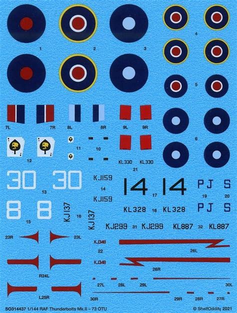 New 1144 Aircraft Decals By Shelf Oddity