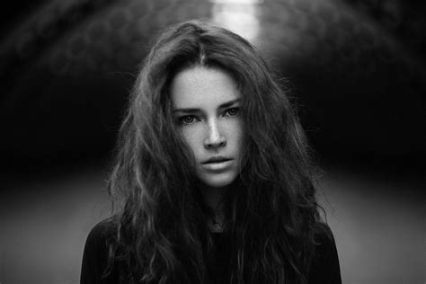 face women monochrome model portrait long hair looking at viewer photography smiling
