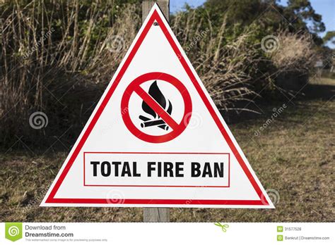 Total Fire Ban Royalty Free Stock Photos Image 31577528