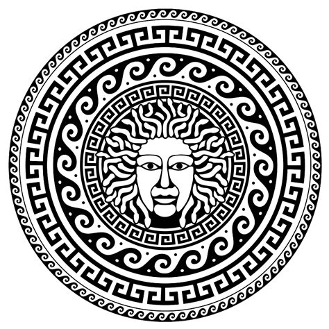 Medusa Greek Circle 1 Ancient Greece And Greek Mythology Adult