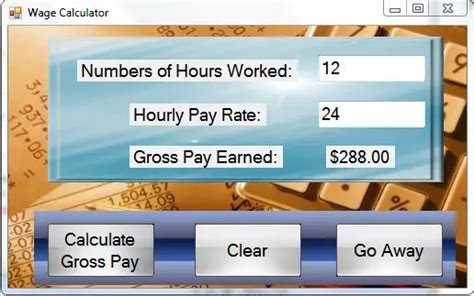 Wage Calculator Sourcecodester