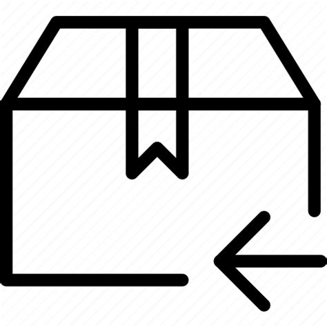 Arrow Box Container Delivery Left Mail Icon