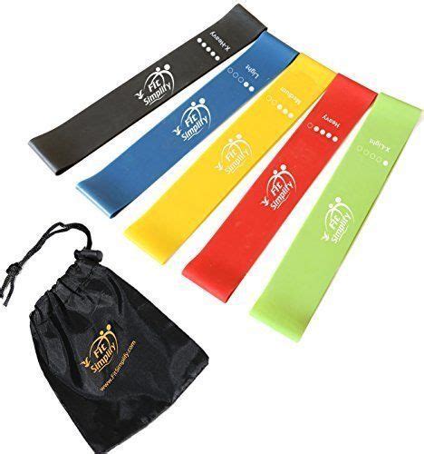 Fit Simplify Resistance Loop Exercise Bands Set Of 5 Instructions