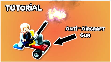 Lego Mini Anti Aircraft Gun Tutorial Moc Youtube