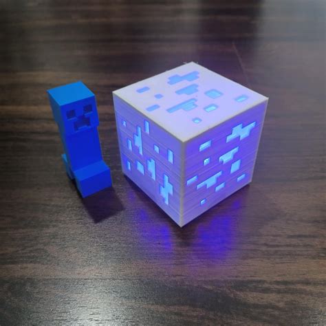 Minecraft Diamond Ore Lamp 3 Steps With Pictures Instructables