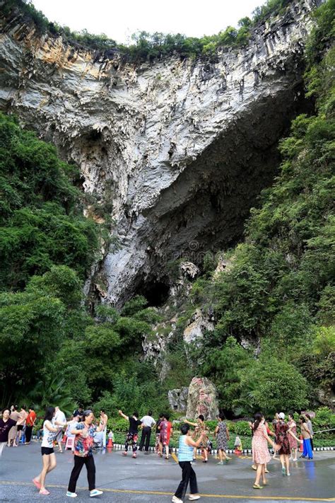 The Karst Cave In Bama Villiage Guangxi China Editorial Stock Image