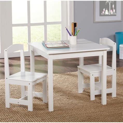 Dmi furniture table & chairs set. Shop Simple Living White 3-piece Hayden Kids Table/Chair ...