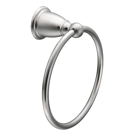 Moen Brantford Towel Ring In Chrome Yb2286ch The Home Depot