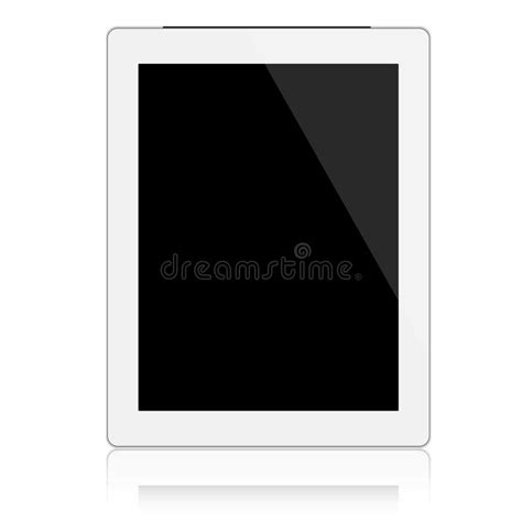 Mockup White Tablet Isolated On White Vector Design Stock Vector