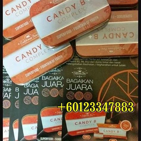 Cukup di makan seperti permen di isap isap ke dalam mulut sampai habis karena rasanya manis seperti gula setengah jam maka akan langsung. CANDY B+ COMPLEX : KERAS , TEGAP , MANTAP & MURAH ...