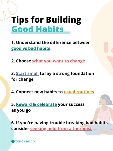 6 Tips for Building Good Habits | Zencare