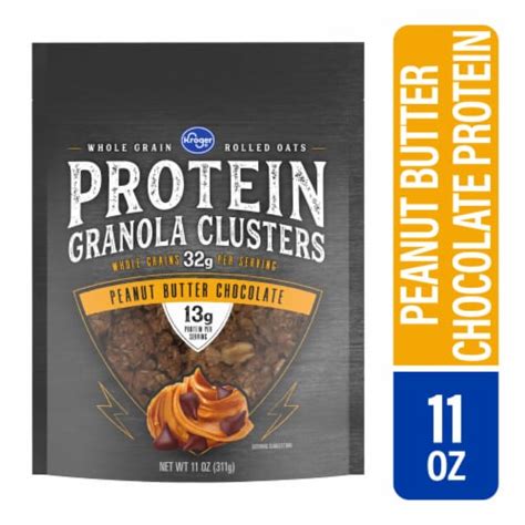 Kroger Peanut Butter Chocolate Protein Granola Clusters 11 Oz Frys