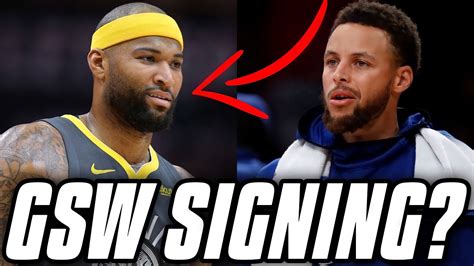 Demarcus Cousins Signing With Warriors Golden State Warriors Rumors Youtube