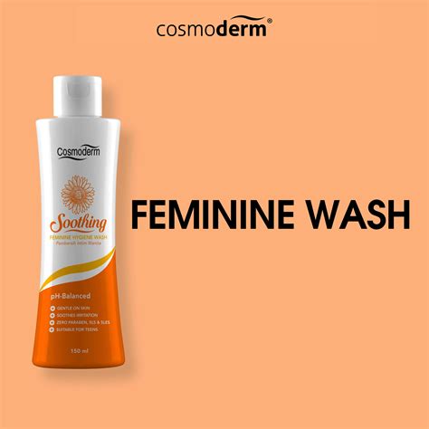 Cosmoderm Soothing Feminine Hygiene Wash 150ml Pembersih Intim Wanita