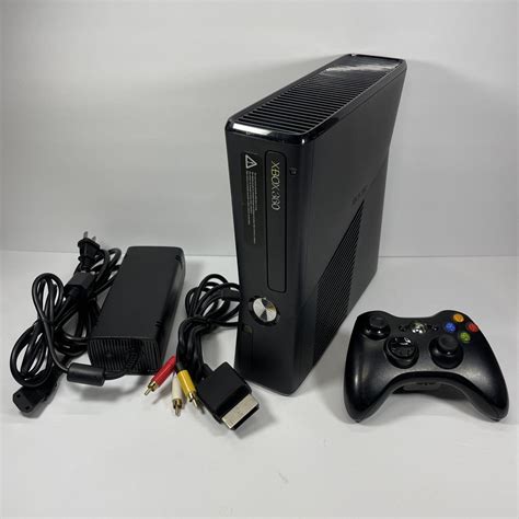 Microsoft Xbox 360 S Slim 250gb 1439 Black Console Complete Bundle Oem