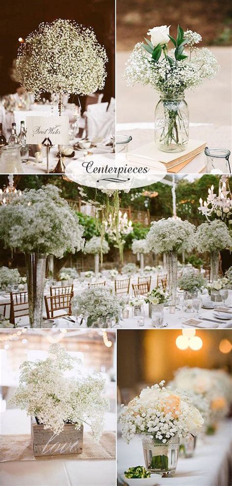 I have 11 of these mini vases, made up from all the leftover feathers and flowers/foliage from when i made my bouquets. 23+ Baby's Breath Wedding Decor Ideas: Classy and Romantic