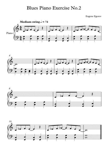 Blues Piano Exercise No 2 Sheet Music Pdf Download