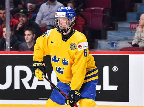 projected no 1 nhl pick dahlin headlines sweden s olympic roster