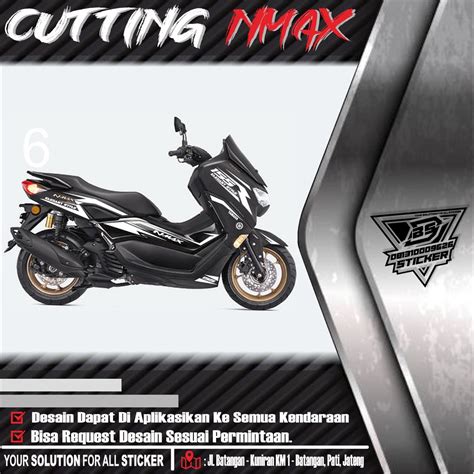 Jual Stiker Cutting Yamaha Nmax New 2020 2021 Old 06 Sticker
