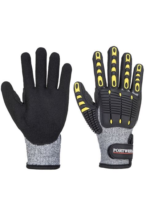Portwest A722 Portwest Anti Impact Cut Resistant Glove Greyblack