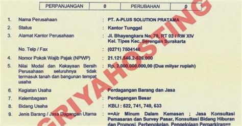 Contoh Surat Perjanjian Kerjasama Mendirikan Perusahaan ...
