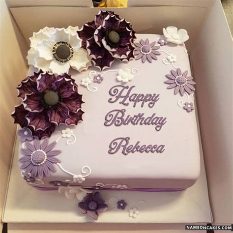 Happy Birthday Rebecca Cake Images
