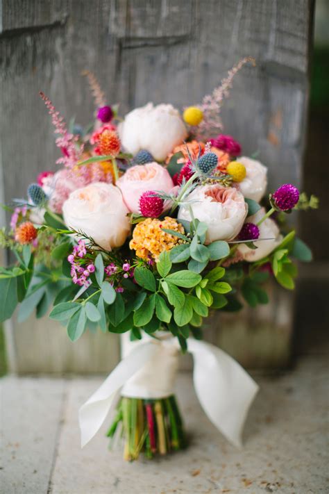 Colorful Wildflower Wedding Bouquet