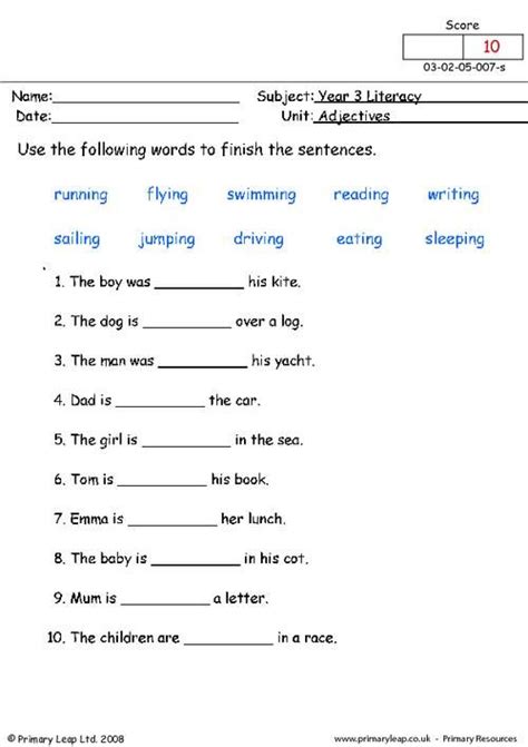 st grade worksheets english worksheets  english worksheets