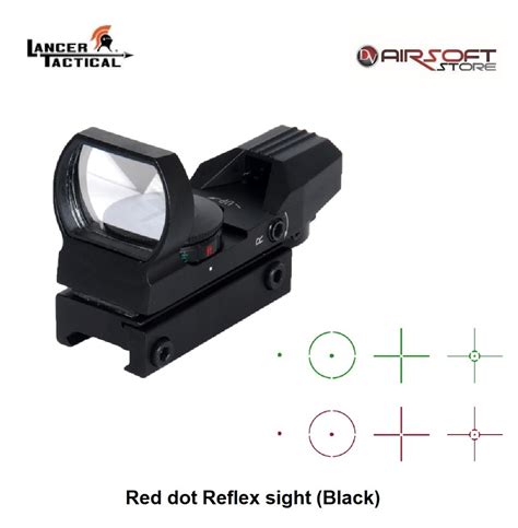 Red Dot Reflex Sight Black Airsoft Store