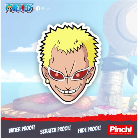 One Piece Sticker Doffy Doflamingo 4pcs Shopee Philippines