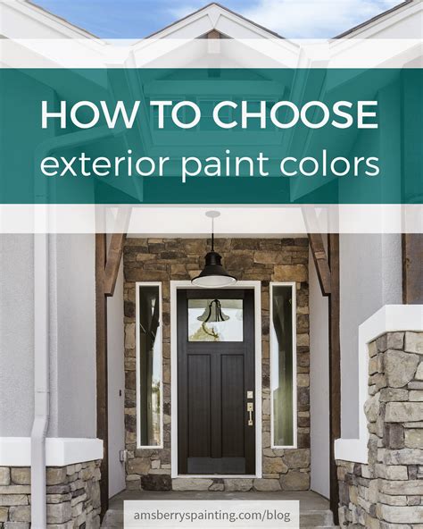 How To Choose Paint Colors For Your Home Exterior One For The