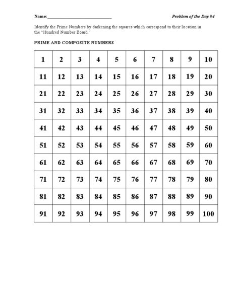 Identify Numbers Worksheet For Higher Ed Lesson Planet