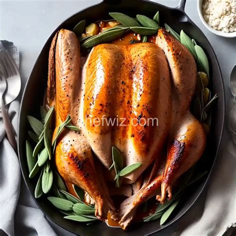 Maple Roasted Turkey With Sage Butter Recipes Food Cooking Eating