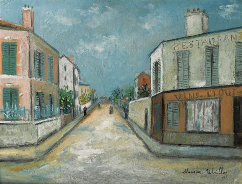 Street In Montmartre 1914 Maurice Utrillo 1883 1955 Paris