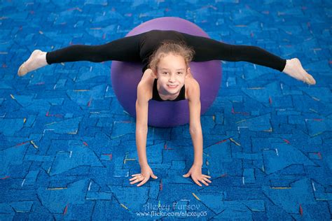 Rhythmic Gymnastics 8 Years Old Girl Doing Rhythmic Gymnas Alexey