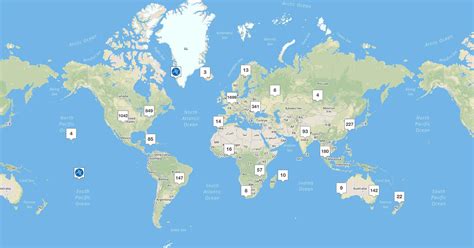 Data Centers World Map