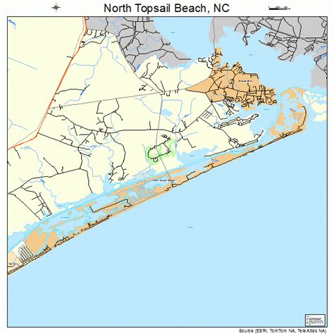 Map Of Topsail Beach Nc Maps Catalog Online