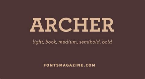 Archer Font Download Fonts