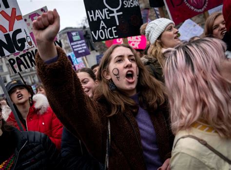 Thousands Join Womans March In London To Demand Gender Equality Metro News