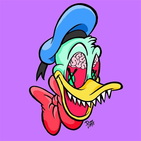 Dopechief Trippy Donald Duck Trippy Cartoon Cartoon Drawings Cartoon Drawings Disney