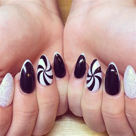 29 Black And White Acrylic Nail Art Designs Ideas Design Trends